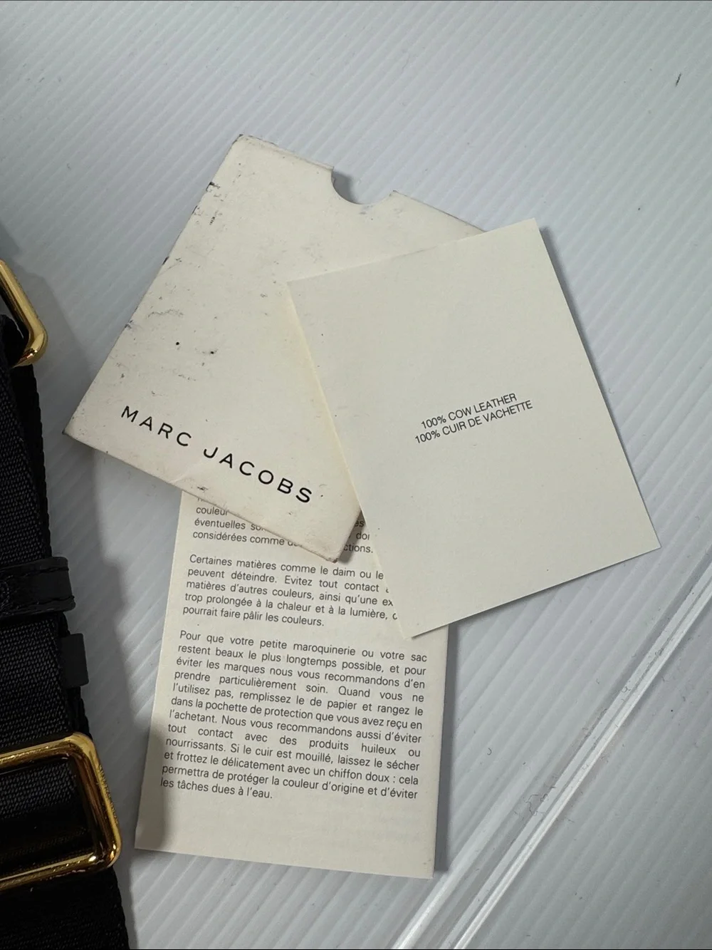 MARC JACOBS Wellington Black Pebbled Leather Satchel Crossbody Gold Hardware